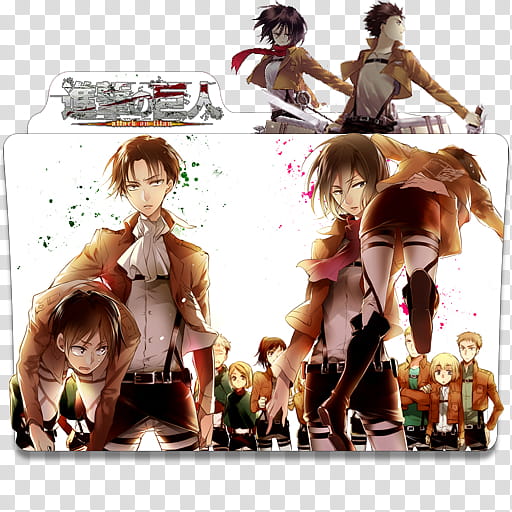 Anime Icon Pack , Shingeki no Kyojin  transparent background PNG clipart