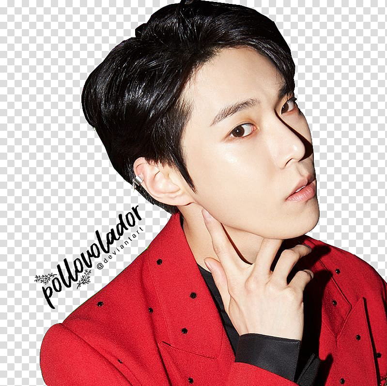 NCT  Chain Album Covers, men's red blazer transparent background PNG clipart