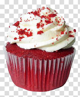 RENDERS Red Things Thanks for the  Watchers, cupcake with cream on top transparent background PNG clipart