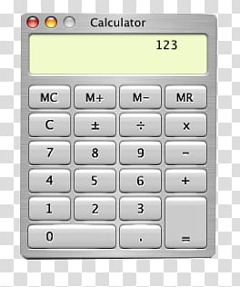 AESTHETIC GRUNGE, gray calculator application reads  transparent background PNG clipart
