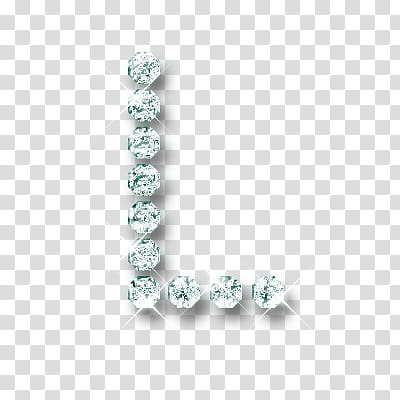 Letras , green letter L diamond stone transparent background PNG clipart