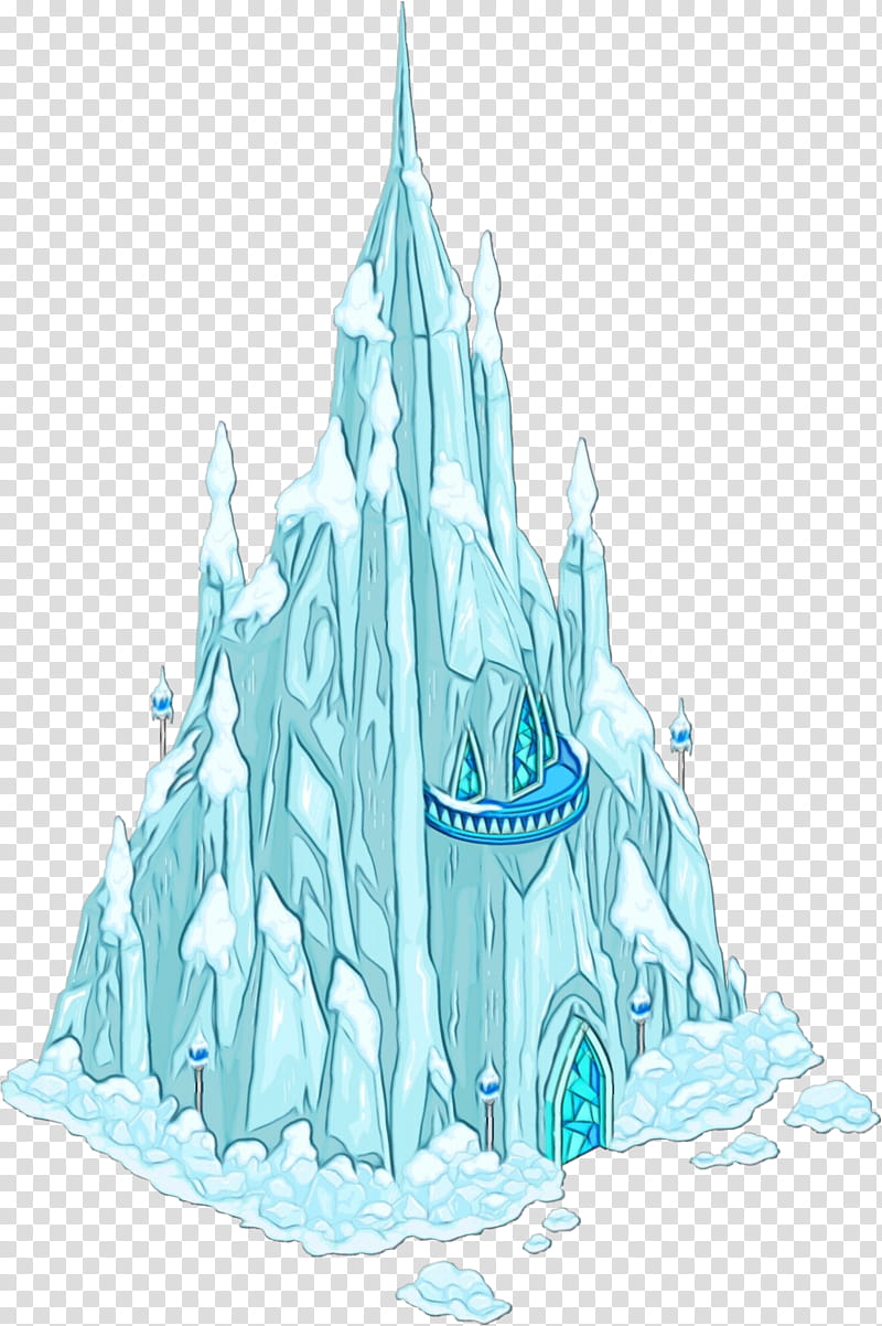 Frozen Drawing, Ice Palace, Castle, Spire transparent background PNG clipart