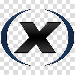 Xfire Dock Icons, Xfire dock , black x logo transparent background PNG clipart