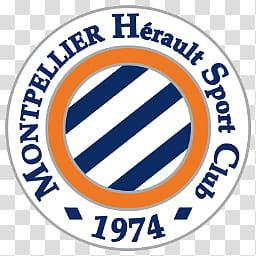 Team Logos, Montpellier Herault Sport Club logo transparent background PNG clipart