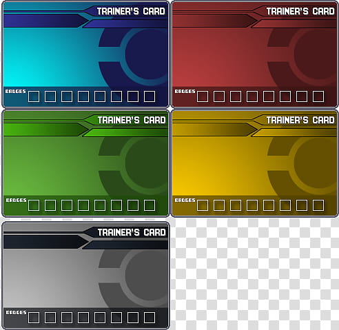 Pokemon Trainer Card Templates, assorted trainer's cards transparent background PNG clipart