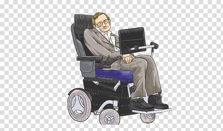 Drawing Motorized Wheelchair, Portrait, Stephen Hawking, Auto Part, Vehicle transparent background PNG clipart