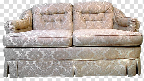 gray fabric -seat sofa transparent background PNG clipart