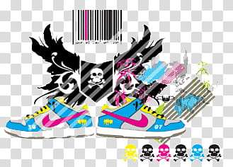 , blue-grey-and-pink Nike low-top sneakers transparent background PNG clipart