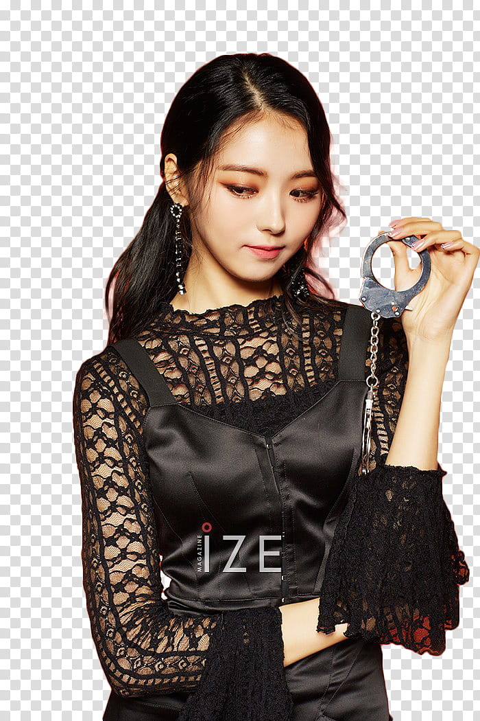 NAYOUNG PRISTIN, woman holding hand cuffs transparent background PNG clipart
