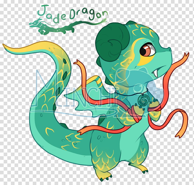 , Jade Dragon transparent background PNG clipart