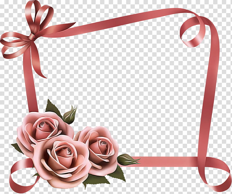 frame, Pink, Frame, Ribbon, Cut Flowers transparent background PNG clipart