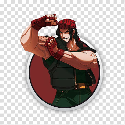 Kof  Character Icon Set, _ralf transparent background PNG clipart