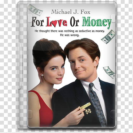 Movie Icon Mega , For Love or Money, For Love Or Money DVD case transparent background PNG clipart