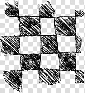 dibujos en, black and white checkered scribbles transparent background PNG clipart