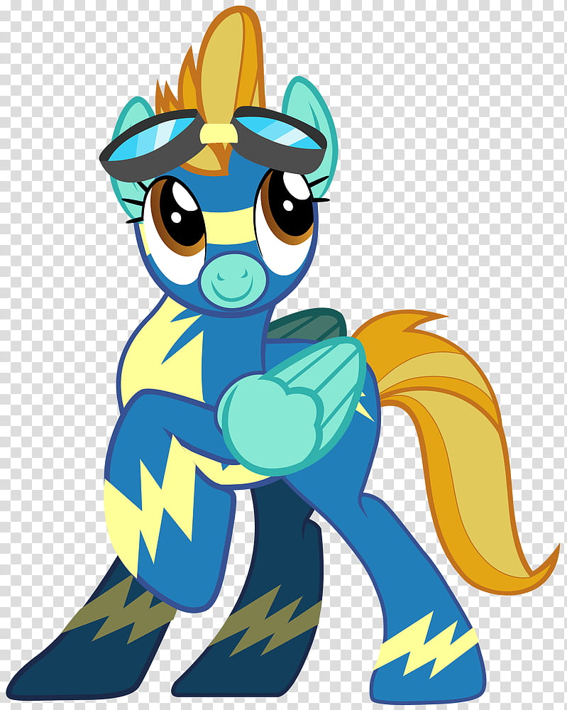 MLP, Lightning Dust as a Wonderbolt transparent background PNG clipart