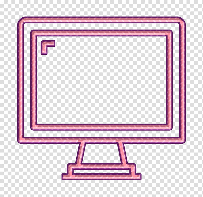 Background Pink Frame, Computer Icon, Device Icon, Display Icon, Electronic Icon, Equipment Icon, Technology Icon, Display Device transparent background PNG clipart