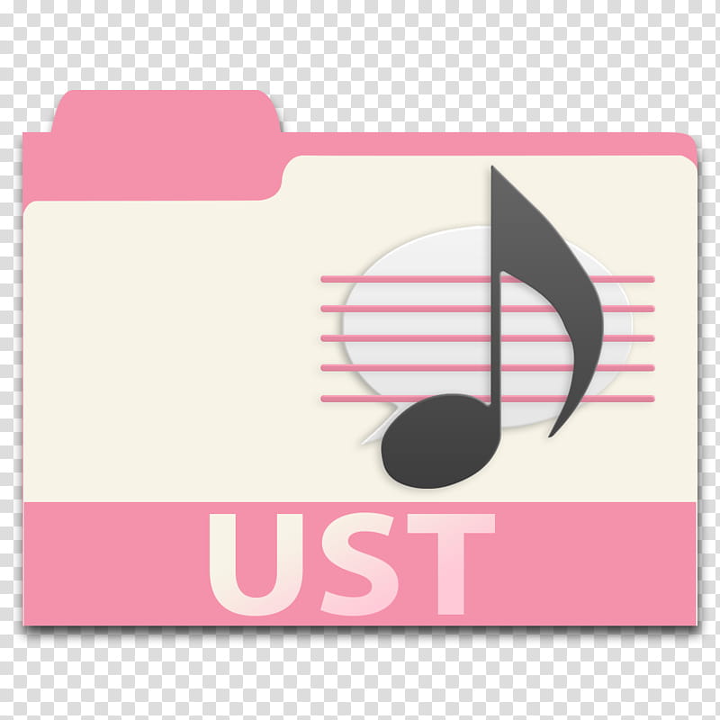 OS X Yosemite UTAU Synth Icon, UTAU_UST-Folder, pink and white UST folder icon transparent background PNG clipart