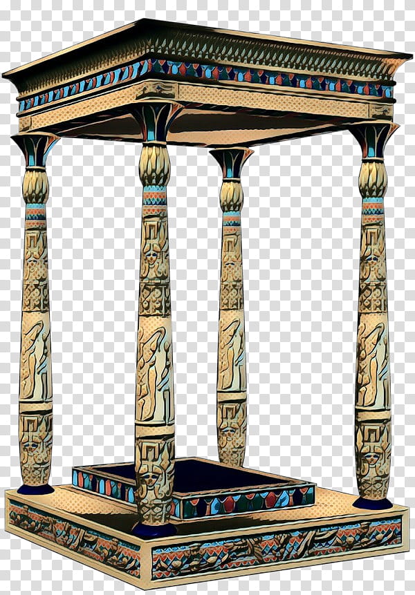 furniture table end table column carving, Pop Art, Retro, Vintage, Antique, Architecture, Pedestal, Stone Carving transparent background PNG clipart