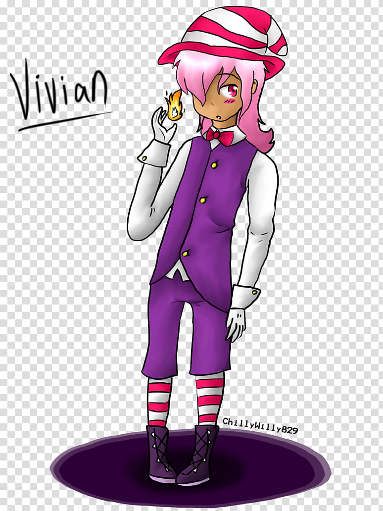 Vivian, pink haired cartoon character illustration transparent background PNG clipart