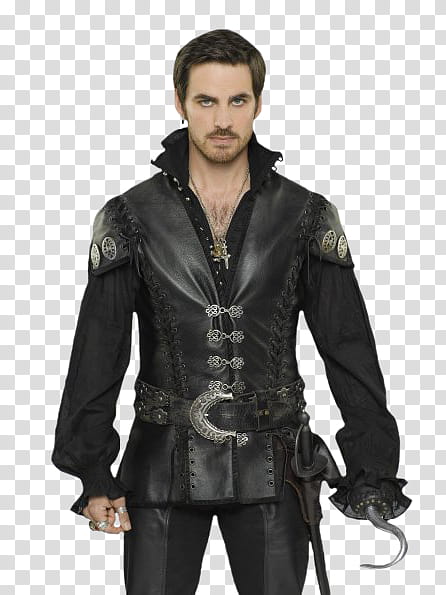 Killian Jones Once Upon a Time , man wearing pirate suit transparent background PNG clipart