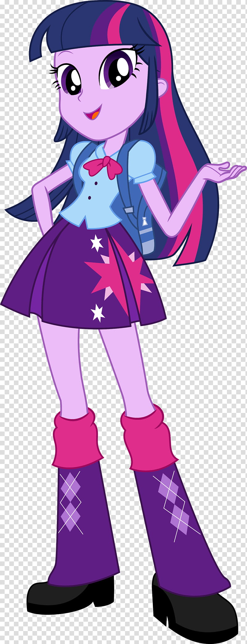 Equestria Girls Twilight Sparkle, purple haired anime character transparent background PNG clipart