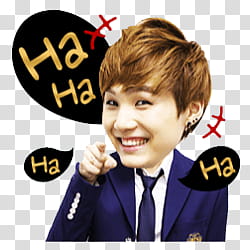 BTS Kakao Talk Emoticon Render p, man wearing blue suit jacket transparent background PNG clipart