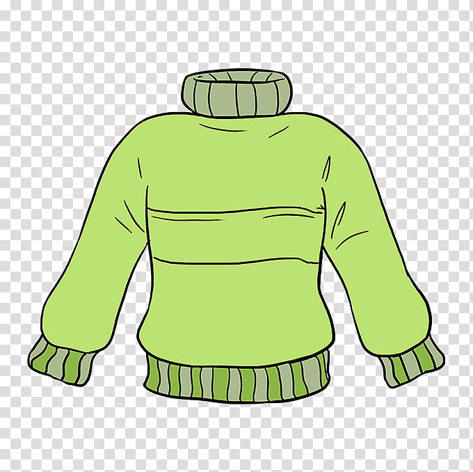 Background Green, Drawing, Sweater, Cartoon, Tutorial, Cardigan, Sleeve, Coloring Book transparent background PNG clipart