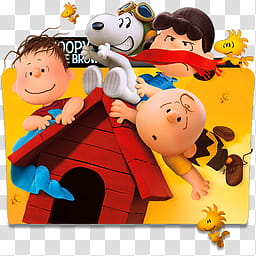 Snoopy and Charlie Brown Folder Icon transparent background PNG clipart