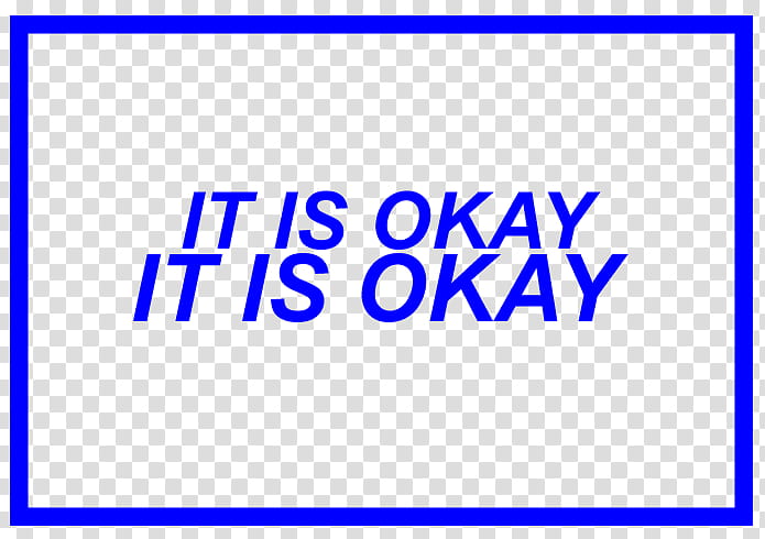 WATCHERS, blue it is okay text screenshot transparent background PNG clipart