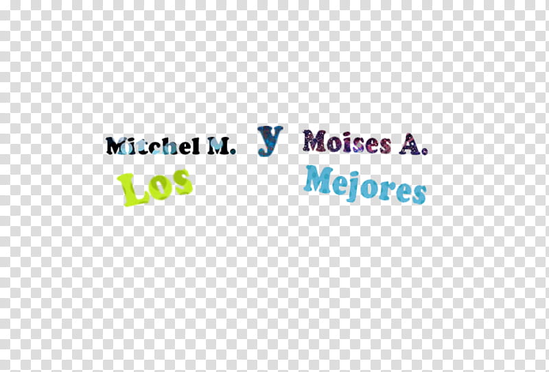 TEXTO DE MOSISE ARIAS Y MITCHEL MUSSO transparent background PNG clipart