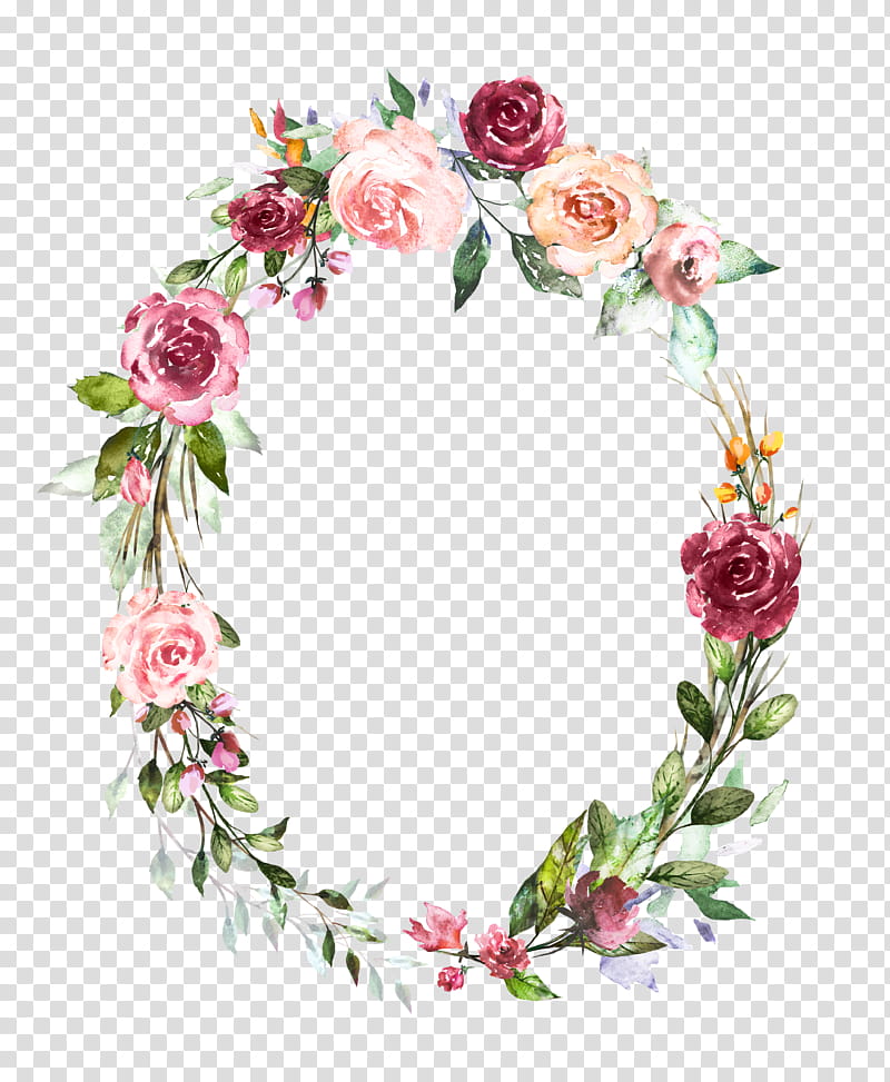 Floral design, Pink, Flower, Rose, Plant, Rose Family, Cut Flowers, Wreath transparent background PNG clipart