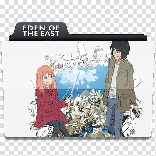 Anime folder icons , Eden of the East transparent background PNG clipart
