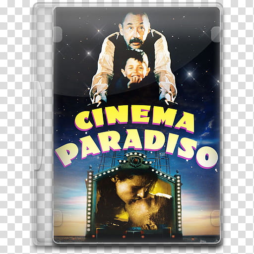 Movie Icon Mega , Cinema Paradiso, Cinema Paradiso DVD case icon transparent background PNG clipart
