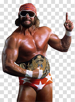 R I P Randy Savage transparent background PNG clipart