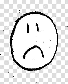 , sad face illustration transparent background PNG clipart