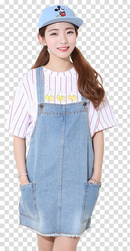 SHARE ULZZANG, woman smiling and standing with both hands in her pockets transparent background PNG clipart