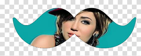 Mostachos Miley Cyrus transparent background PNG clipart