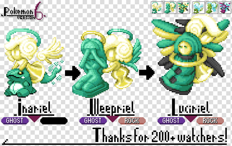 GBA Pkmn Hack Pokemon  Shy Seraphs and Statues transparent background PNG clipart