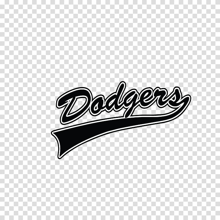 Dodgers Logo, Fort Dodge, Car, Los Angeles Dodgers, Mlb, Text, Black And White transparent background PNG clipart
