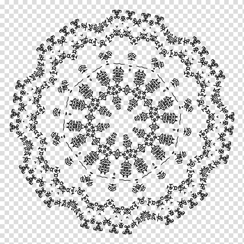Constructed Script Round Snowflake Reflections transparent background PNG clipart