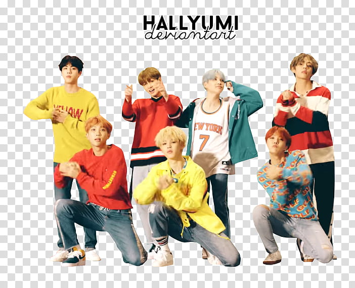 BTS DNA MV, Hallyumi group transparent background PNG clipart
