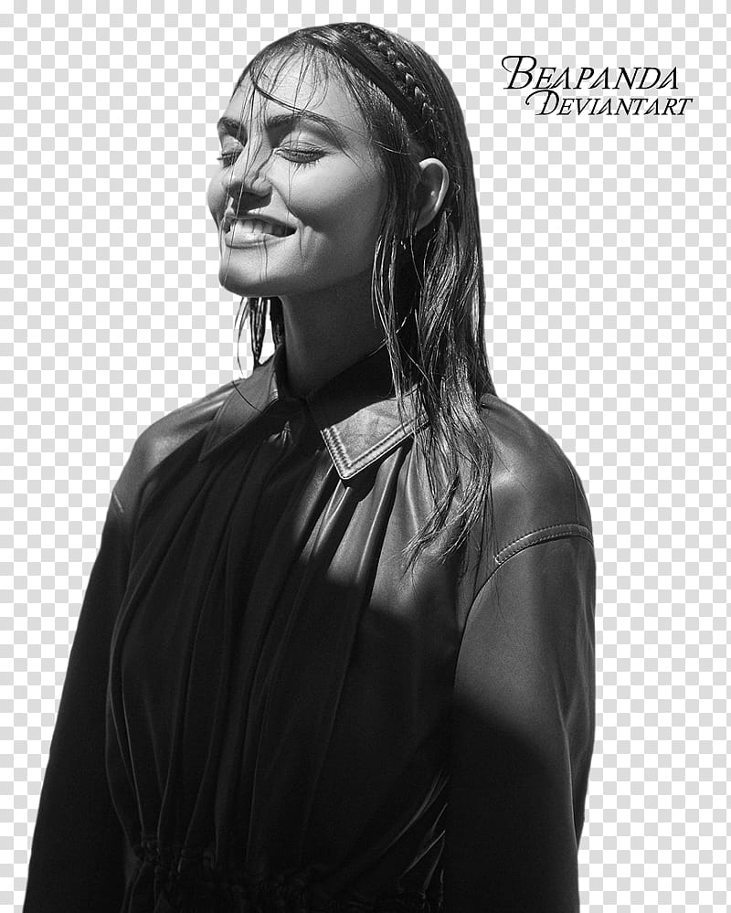 Phoebe Tonkin, grayscale graphy of woman facing sideways transparent background PNG clipart