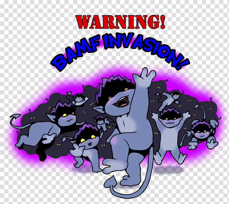 Bamf Invasion Collab transparent background PNG clipart