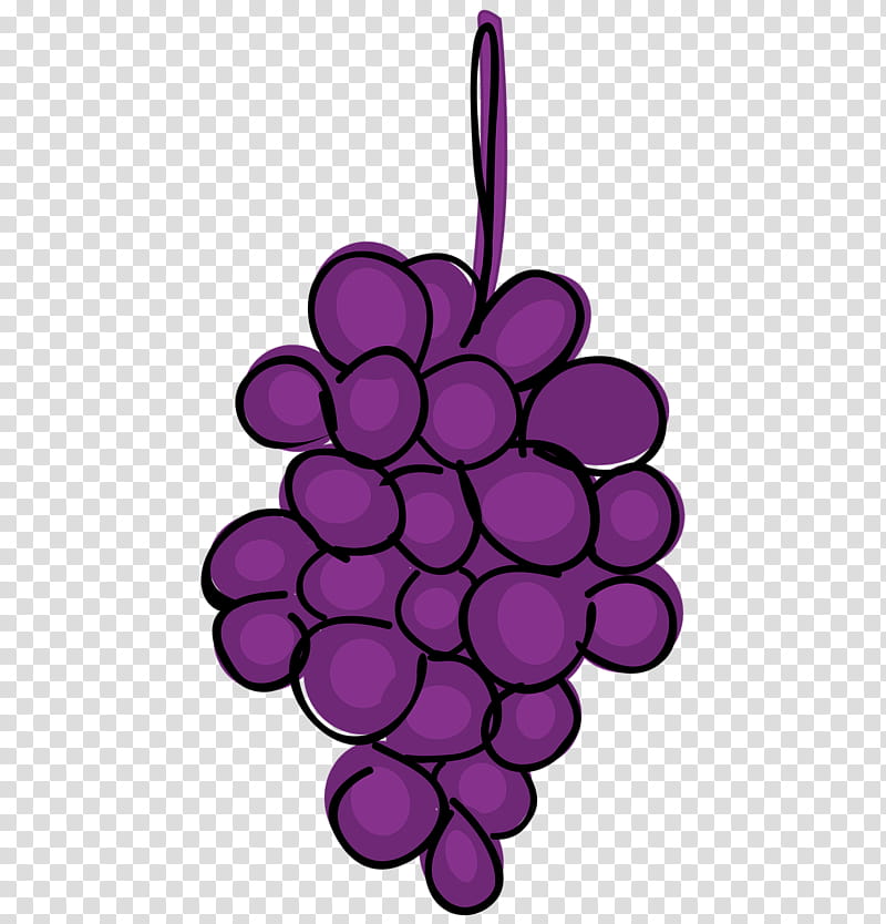 Food Elements Drawing Cute Cartoon Fruit Grapes PNG Images | AI Free  Download - Pikbest