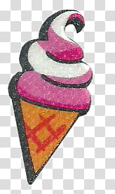 I Want Candy, ice cream in a cone illustration transparent background PNG clipart