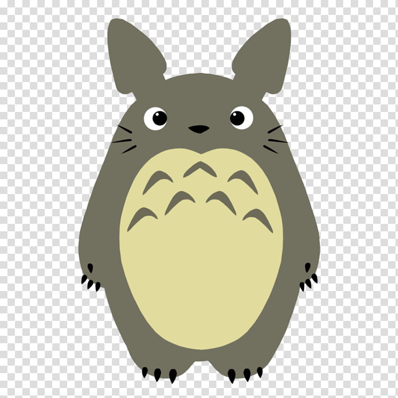 kawaii de TOTORO, gray rabbit cartoon character transparent background PNG clipart