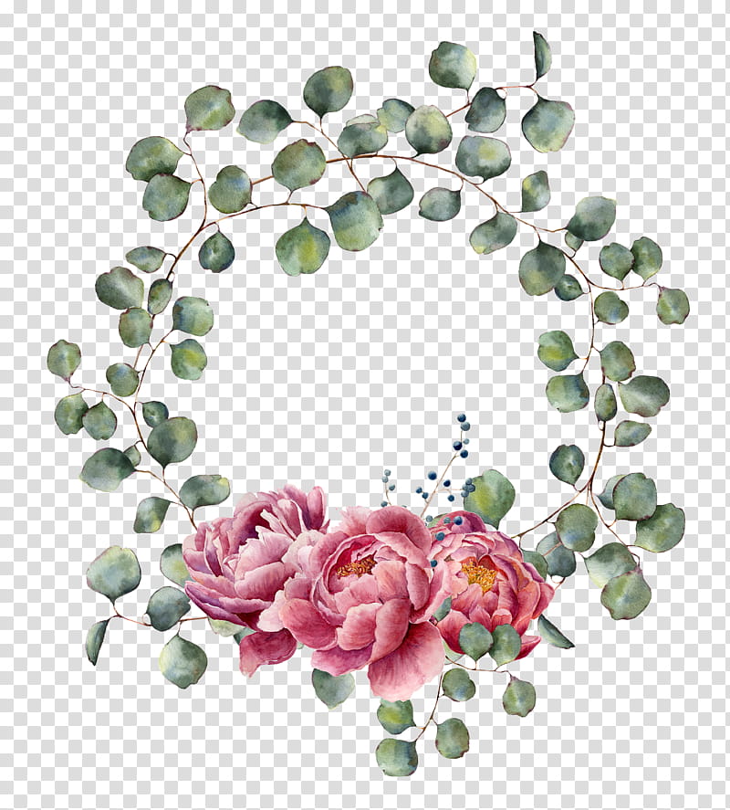 Watercolor Wreath, Flower, Floral Design, Watercolor Painting, Fotolia, Rose, Plant, Pink transparent background PNG clipart