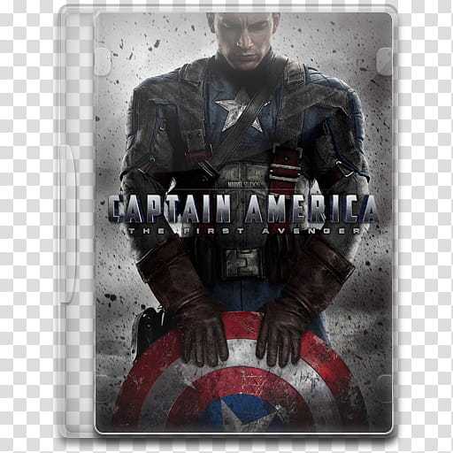 Movie Icon , Captain America, The First Avenger, Captain America The First Avenger DVD case transparent background PNG clipart