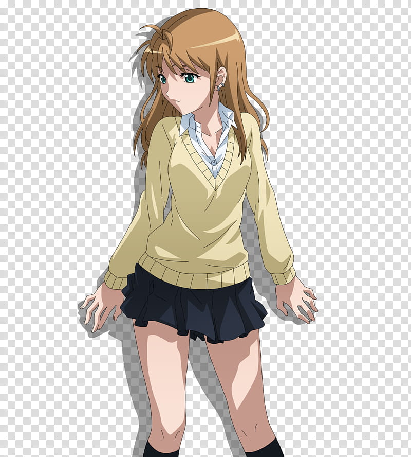 Yamada, female anime character transparent background PNG clipart