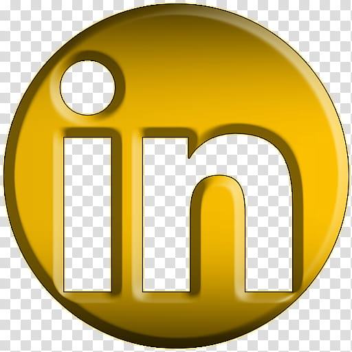 Icon Relieve Gold, linkedin transparent background PNG clipart